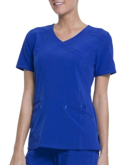 Scrubstar Women's Fashion Premium Performance Mock Wrap Scrub Top