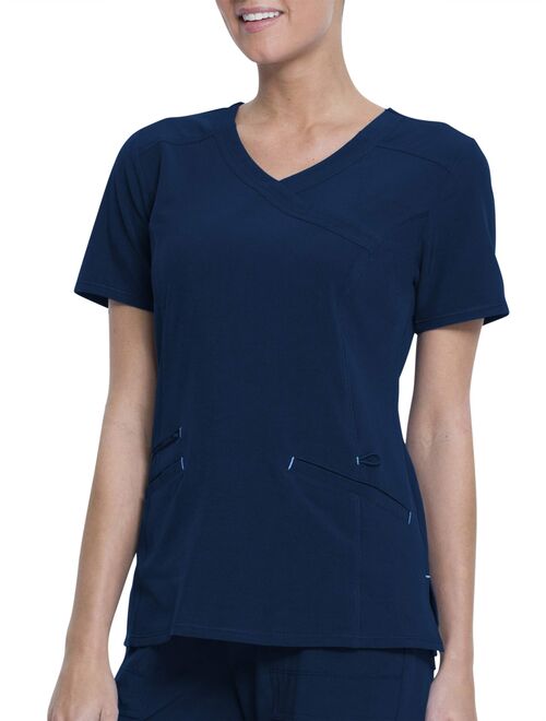 Scrubstar Women's Fashion Premium Performance Mock Wrap Scrub Top