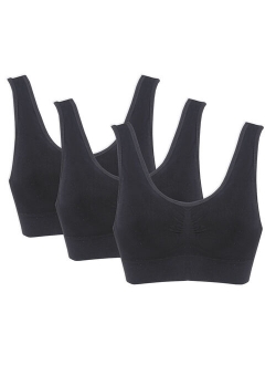 Women's Genie Bra (TM) 3 Pack of Comfort Sports Bras