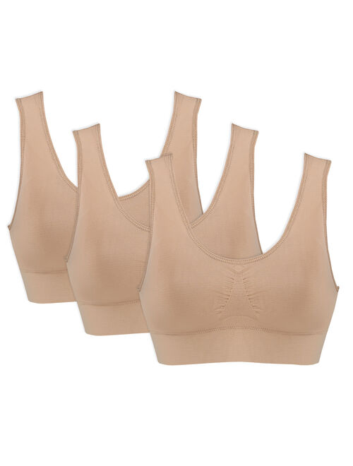 Women's Genie Bra (TM) 3 Pack of Comfort Sports Bras