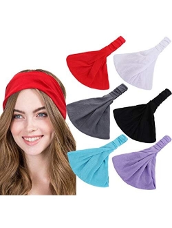 Boho Headbands for Women Knot Headbands Turban Headwraps Criss Cross Head Wrap Hair Band Yoga Running Twisted Hairband Hair Accessories for Women Girls