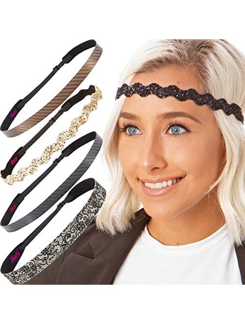 Hipsy Cute Fashion Adjustable No Slip Hairband Headbands for Women Girls & Teens