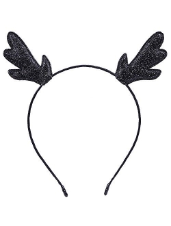 CAKYE Christmas Headband Glitter Antlers Cat Ears Holiday Cosplay Party Costume