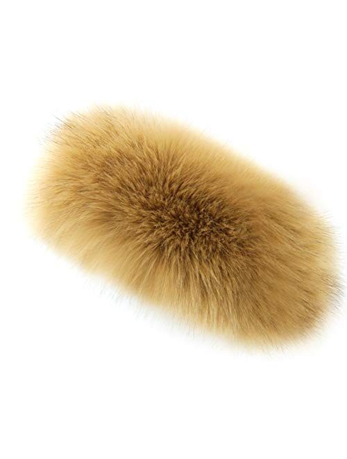 Dikoaina Womens Faux Fur Headband Winter Earwarmer Earmuff Hat Ski