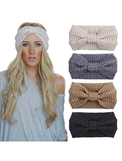 Knit Headbands Winter Headband Ear Warm Crochet Head Wraps for Women Girls