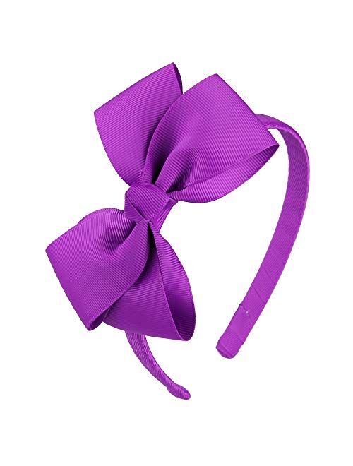 7Rainbows Fashion Cute Bows Headbands for Girls Toddlers.