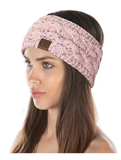 Funky Junque Exclusives Womens Head Wrap Lined Headband Stretch Knit Ear Warmer