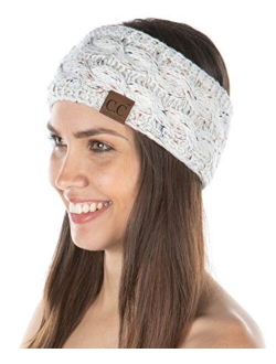 Funky Junque Exclusives Womens Head Wrap Lined Headband Stretch Knit Ear Warmer