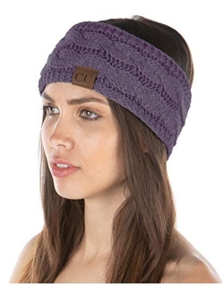 Funky Junque Exclusives Womens Head Wrap Lined Headband Stretch Knit Ear Warmer