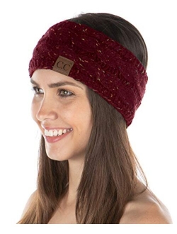 Funky Junque Exclusives Womens Head Wrap Lined Headband Stretch Knit Ear Warmer