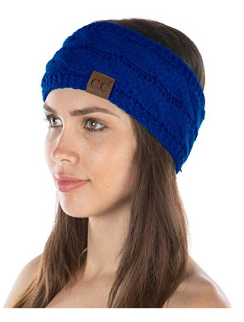 Funky Junque Exclusives Womens Head Wrap Lined Headband Stretch Knit Ear Warmer