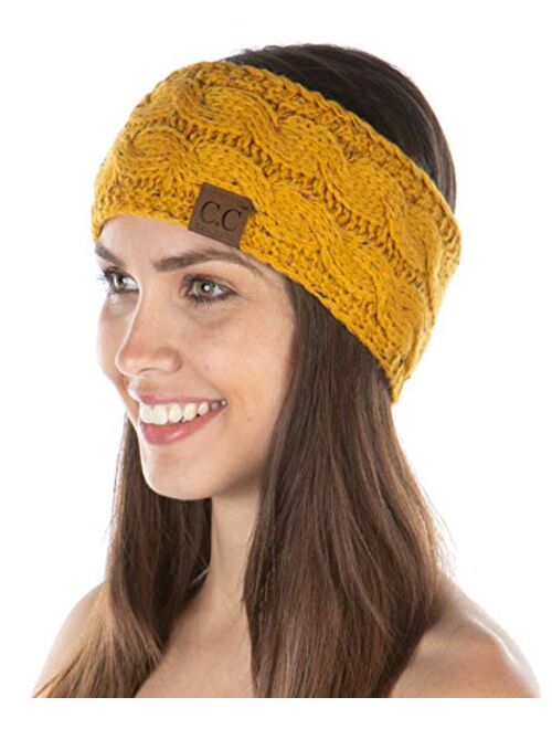 Funky Junque Exclusives Womens Head Wrap Lined Headband Stretch Knit Ear Warmer