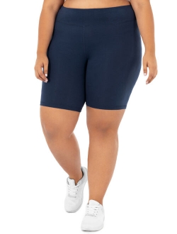 Women's Plus Size Cotton Blend Core Bike Short