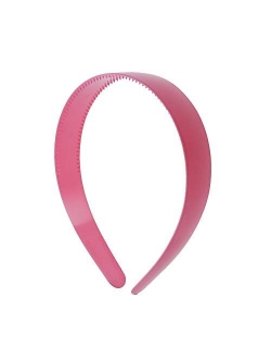 1 Inch Plastic Hard Headband with Teeth Head band Women Girls (Motique Accessories)