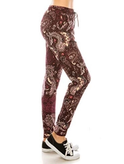 Premium Women's Joggers Popular Print High Waist Track Pants (S-XL) BAT3