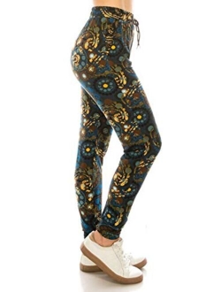 Premium Women's Joggers Popular Print High Waist Track Pants (S-XL) BAT3