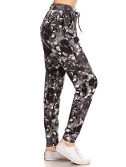 Premium Women's Joggers Popular Print High Waist Track Pants (S-XL) BAT3