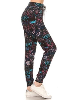 Premium Women's Joggers Popular Print High Waist Track Pants (S-XL) BAT3