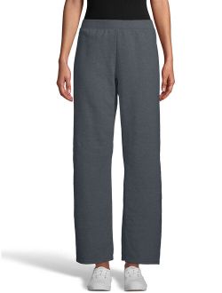 ComfortSoft EcoSmart Women's Open Bottom Leg Fleece Sweatpants