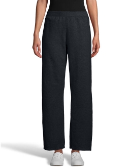 ComfortSoft EcoSmart Women's Open Bottom Leg Fleece Sweatpants