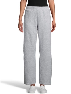 ComfortSoft EcoSmart Women's Open Bottom Leg Fleece Sweatpants