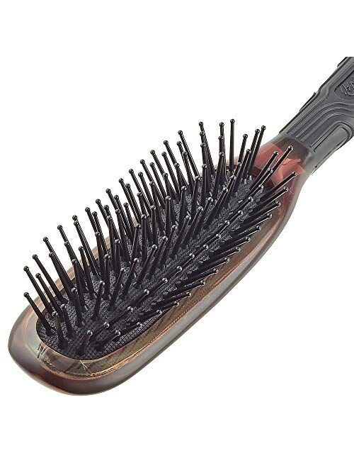 Kent KB Headhog The Every-Day Hair Brush - Air Cushioned Head, No Scratch Nylon Ball Tipped Quills - Wet or Dry Hair