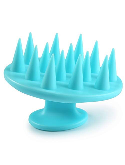 BESTOOL Hair Scalp Massager Shampoo Brush with Soft Silicone Bristle, Scalp Scrubber Exfoliating for Women, Men Dandruff Treatment, Hair Growth and Stress Release