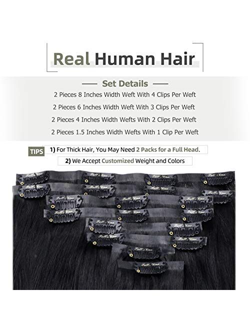 Full Shine Seamless Weft Clip In Hair Extensions 12 Inch 8 Pcs Real Extensions Human Hair Color 1000 Ice Blonde Clip In Extensions 100 Gram Remy Hair Clip Ins Full Head