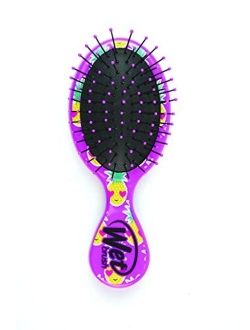 Wet Brush Happy Hair Mini DetanglerDetangling Knots, Snag-Free, Anti-Static Brush, Intelliflex Bristles, No pain, Split-Ends & Hair Breakage, Fantasy Prints