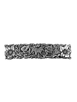 Wildflower Hair Clip, Medium Hand Crafted Metal Barrette Made in the USA with a 70mm Imported French Clip by Oberon Design