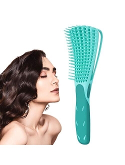 Detangling Brush for Curly Hair, Black Hair Detangler, Afro Textured 3a to 4c Kinky Wavy, for Wet/Dry/Long Thick Curly Hair, Exfoliating Your Scalp for Beautiful and Shin