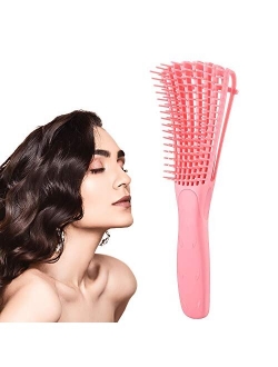 Detangling Brush for Curly Hair, Black Hair Detangler, Afro Textured 3a to 4c Kinky Wavy, for Wet/Dry/Long Thick Curly Hair, Exfoliating Your Scalp for Beautiful and Shin