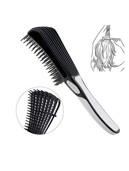 Detangling Brush for Curly Hair, Black Hair Detangler, Afro Textured 3a to 4c Kinky Wavy, for Wet/Dry/Long Thick Curly Hair, Exfoliating Your Scalp for Beautiful and Shin