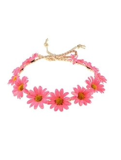 Floral Fall Sunflower Crown Hair Wreath Bridal Festivals Hair Band