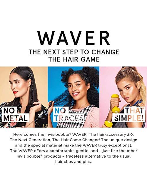 invisibobble Waver Hair Clip with Strong Grip, Non-soaking, Hair Accessories for Women