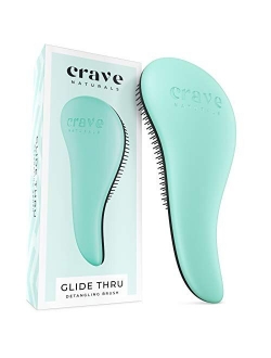 Crave Naturals Glide Thru Detangling Brush - Pink/Black