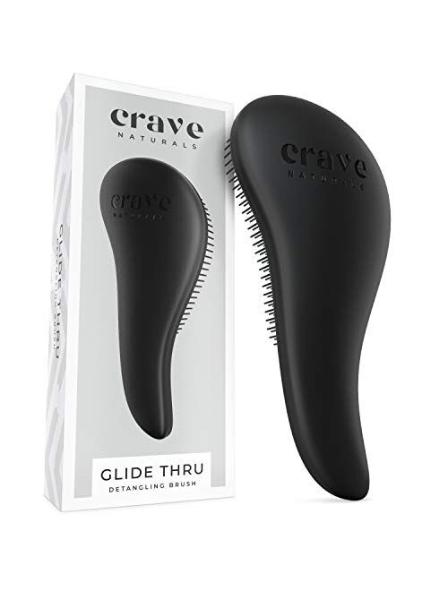 Crave Naturals Glide Thru Detangling Brush - Pink/Black