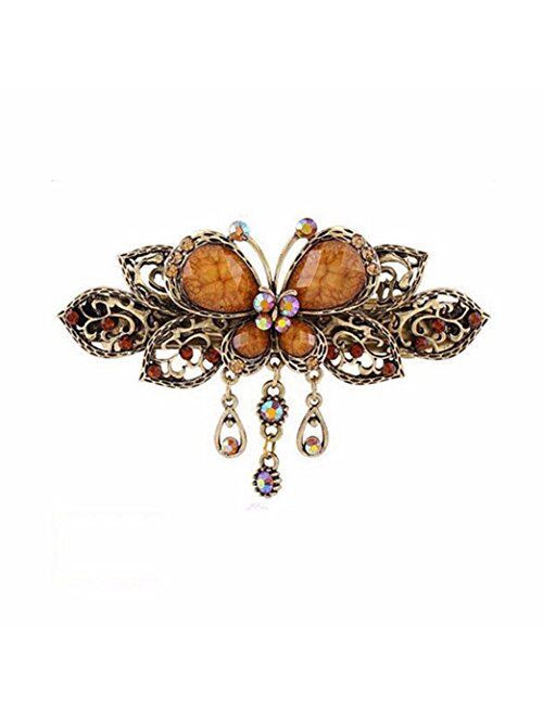 Sankuwen Women Retro Butterfly Style Hair Clips Beauty Tools