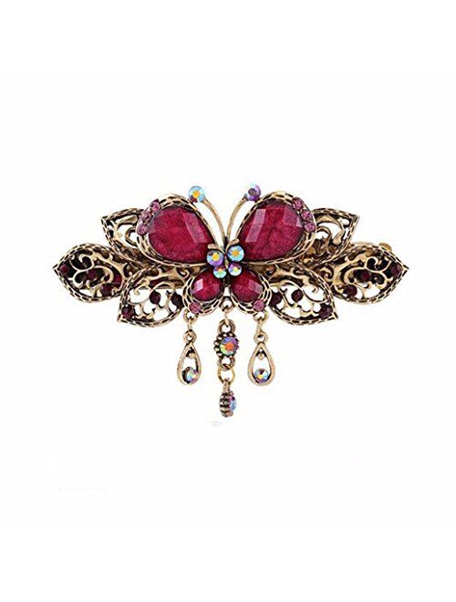 Sankuwen Women Retro Butterfly Style Hair Clips Beauty Tools