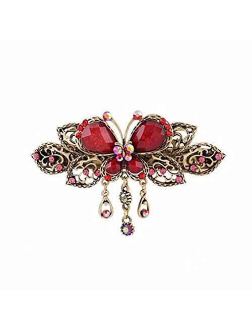 Sankuwen Women Retro Butterfly Style Hair Clips Beauty Tools