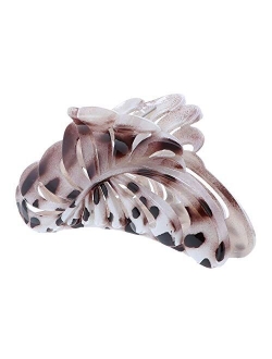 5 inch Large Jaw Clip Hair Claw with leaf design (Motique Accessories)