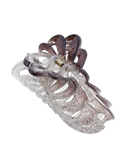 5 inch Large Jaw Clip Hair Claw with leaf design (Motique Accessories)