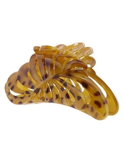 5 inch Large Jaw Clip Hair Claw with leaf design (Motique Accessories)