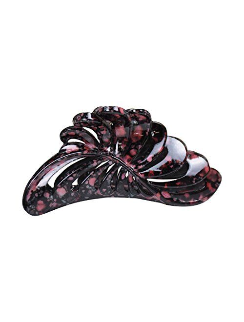 5 inch Large Jaw Clip Hair Claw with leaf design (Motique Accessories)