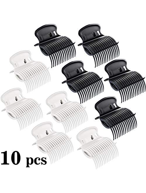 10 Pieces Hot Roller Clips Hair Curler Claw Clips Replacement Roller Clips for Women Girls Hair Section Styling