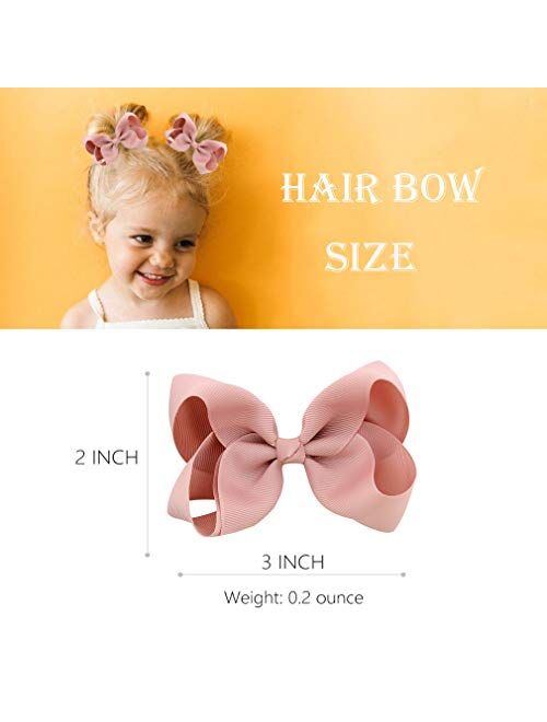 Hair Bows Clips Boutique Alligato Bow Grosgrain Ribbon Accessories For Girls Baby Toddlers Kids