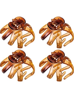 Bememo 4 Pieces Large Grip Octopus Clip Spider Hair Claw Octopus Jaw Hair Claw Clips for Thick Hair