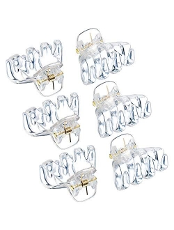 Bememo 24 Pack 3 cm Mini Grip Octopus Clip Spider Jaw Hair Claw Clips