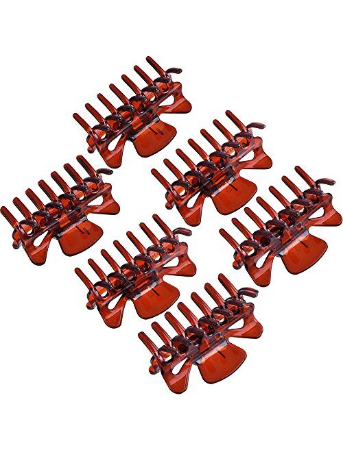 6 Pieces Plastic Hair Clips Claw Women Hair Claw Clamps Hairpin