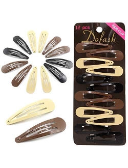 Epoxy Snap hair clips metal hair grips 5cm tortie accessories